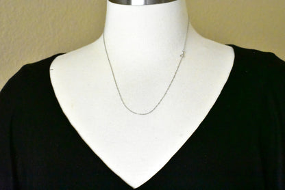 14k white gold 1mm singapore twisted bracelet anklet necklace choker pendant chain