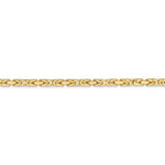 Indlæs billede til gallerivisning 14K Solid Yellow Gold 2mm Byzantine Bracelet Anklet Necklace Choker Pendant Chain
