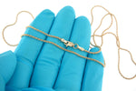 Lade das Bild in den Galerie-Viewer, 14K Yellow Gold 1.5mm Parisian Wheat Bracelet Anklet Choker Necklace Pendant Chain
