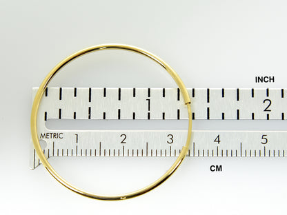 14k yellow gold classic endless round hoop earrings 30mm x 1.5mm