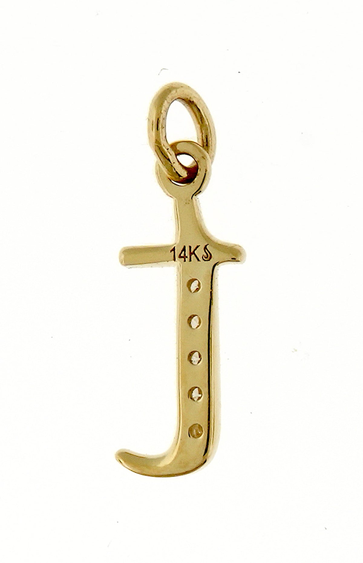 14k yellow rose white gold .025 ctw diamond tiny petite lowercase letter t initial alphabet pendant charm necklace