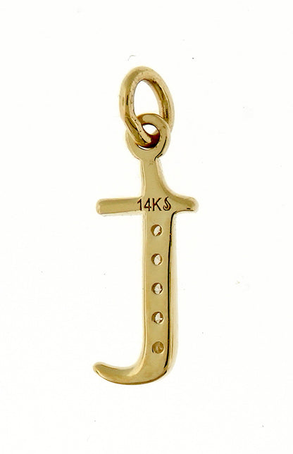 14k yellow rose white gold .025 ctw diamond tiny petite lowercase letter t initial alphabet pendant charm necklace