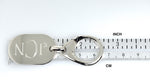 Carregar imagem no visualizador da galeria, Engravable Sterling Silver Key Holder Ring Keychain Personalized Engraved Monogram
