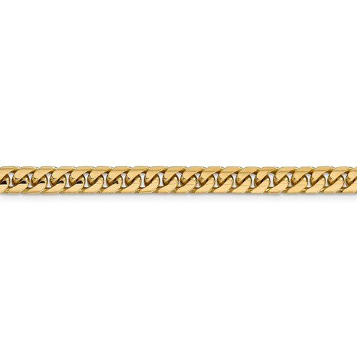 14k yellow gold 5.5mm miami cuban link bracelet anklet choker necklace pendant chain