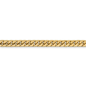 14K Yellow Gold 5.5mm Miami Cuban Link Bracelet Anklet Choker Necklace Pendant Chain