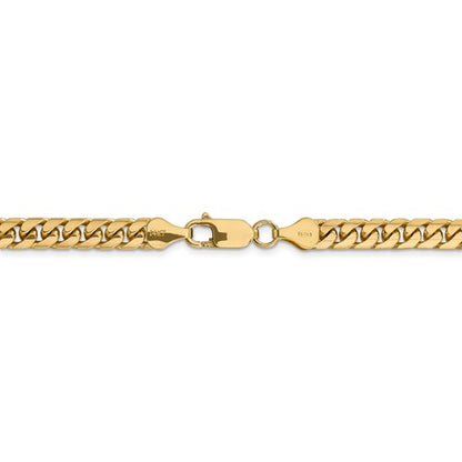14k yellow gold 5.5mm miami cuban link bracelet anklet choker necklace pendant chain