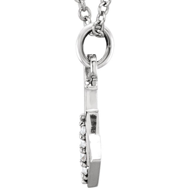 14k yellow rose white gold .025 ctw diamond tiny petite lowercase letter w initial alphabet pendant charm necklace