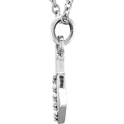 14k yellow rose white gold .025 ctw diamond tiny petite lowercase letter w initial alphabet pendant charm necklace