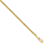 Carica l&#39;immagine nel visualizzatore di Gallery, 14K Solid Yellow Gold 2mm Byzantine Bracelet Anklet Necklace Choker Pendant Chain
