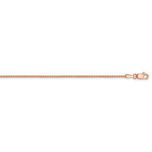 14k Rose Gold 1.65mm Spiga Wheat Bracelet Anklet Choker Necklace Pendant Chain