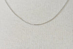 Kép betöltése a galériamegjelenítőbe: 14K White  Gold 0.6mm Diamond Cut Cable Bracelet Anklet Choker Necklace Pendant Chain
