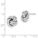 Load image into Gallery viewer, 14K White Gold 12mm Classic Love Knot Earrings Post Stud Earrings
