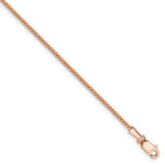 Load image into Gallery viewer, 14k Rose Gold 1.10mm Box Link Bracelet Anklet Choker Necklace Pendant Chain
