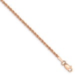 將圖片載入圖庫檢視器 14k Rose Gold 1.75mm Diamond Cut Rope Bracelet Anklet Necklace Choker Pendant Chain
