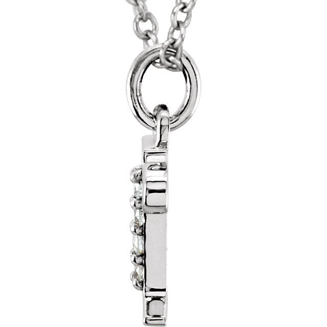 14k yellow rose white gold .025 ctw diamond tiny petite lowercase letter r initial alphabet pendant charm necklace