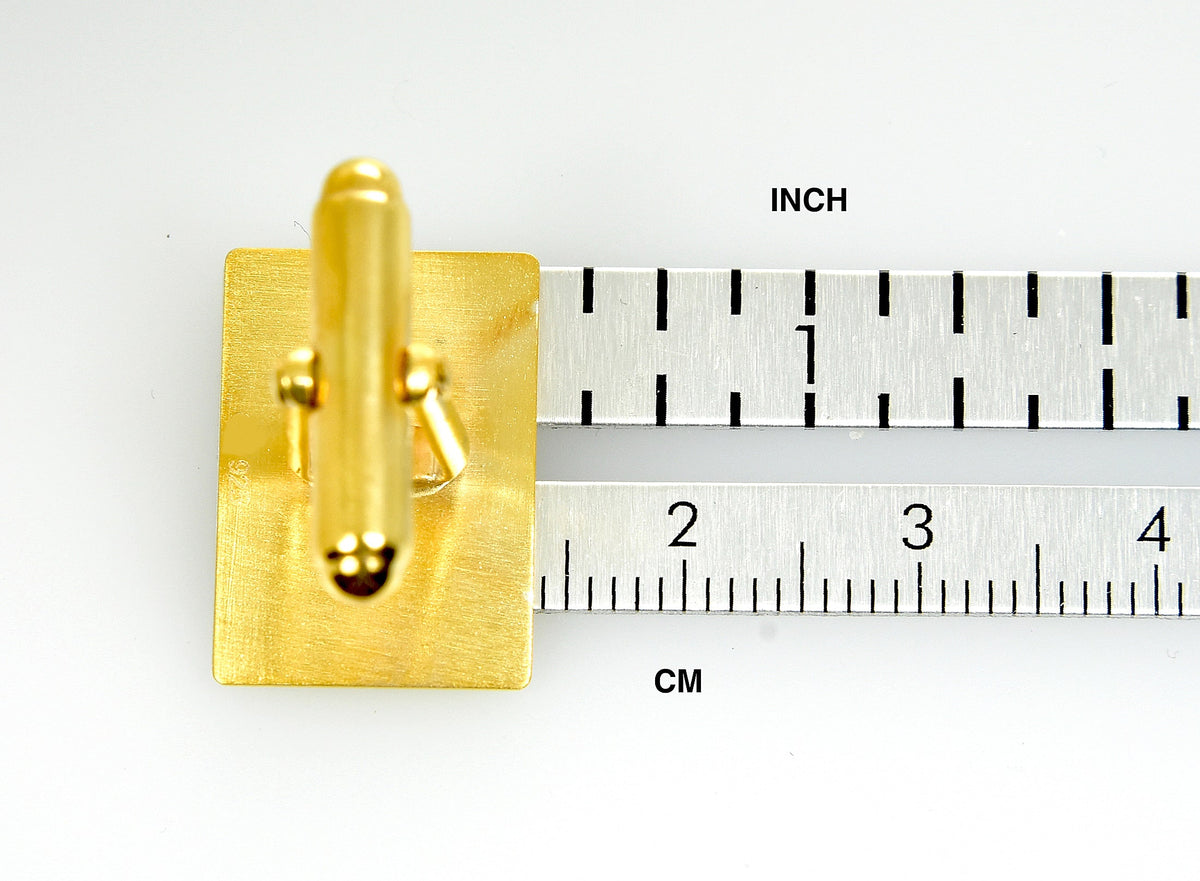 14k yellow 14k white gold sterling silver rectangle cufflinks cuff links personalized monogram