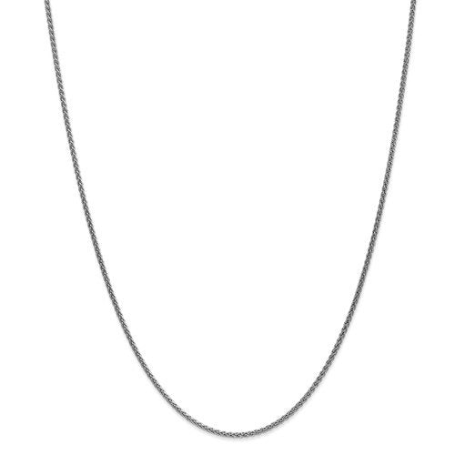 14k White Gold 1.65mm Spiga Wheat Bracelet Anklet Choker Necklace Pendant Chain