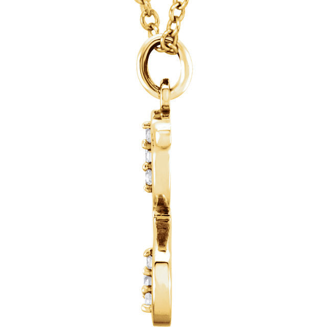 14k yellow rose white gold .03 ctw diamond tiny petite lowercase letter g initial alphabet pendant charm necklace