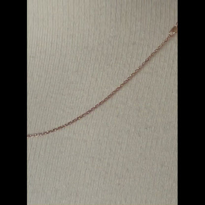14k Rose Gold 1mm Diamond Cut Cable Bracelet Anklet Choker Necklace Pendant Chain