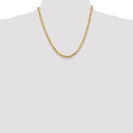 Indlæs billede til gallerivisning 14K Solid Yellow Gold 4mm Byzantine Bracelet Anklet Necklace Choker Pendant Chain

