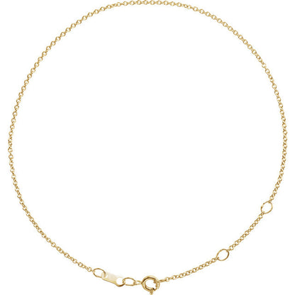 platinum 18k 14k 10k yellow rose white gold 1mm cable bracelet anklet choker necklace pendant chain