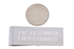Lade das Bild in den Galerie-Viewer, Engravable Solid Sterling Silver Money Clip Personalized Engraved Monogram JJ98
