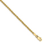 Load image into Gallery viewer, 14K Yellow Gold 2mm Spiga Wheat Bracelet Anklet Necklace Pendant Chain
