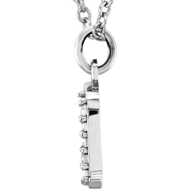14k yellow rose white gold .03 ctw diamond tiny petite lowercase letter c initial alphabet pendant charm necklace
