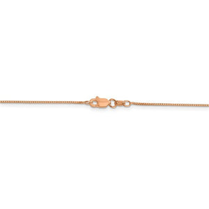 14k Rose Gold 0.7mm Box Link Bracelet Anklet Choker Necklace Pendant Chain