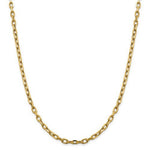 Załaduj obraz do przeglądarki galerii, 14K Yellow Gold 4.9mm Open Link Cable Bracelet Anklet Necklace Pendant Chain

