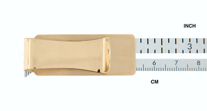 14k solid yellow gold money clip personalized engraved monogram