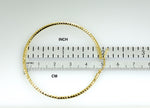 Carica l&#39;immagine nel visualizzatore di Gallery, 14k Yellow Gold Diamond Cut Classic Round Hoop Earrings 50mm x 2mm
