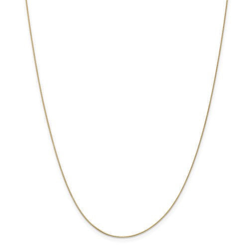 14k yellow gold 0.5mm box bracelet anklet choker necklace pendant chain