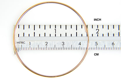 14k rose gold classic endless round hoop earrings 44mm x 1.25mm