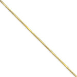 Load image into Gallery viewer, 10k Yellow Gold 1.25mm Polished Box Bracelet Anklet Choker Pendant Necklace Chain
