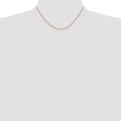 10k yellow gold 1mm box bracelet anklet choker necklace pendant chain