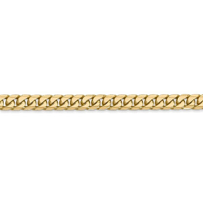 14k yellow gold 4.3mm miami cuban link bracelet anklet choker necklace pendant chain