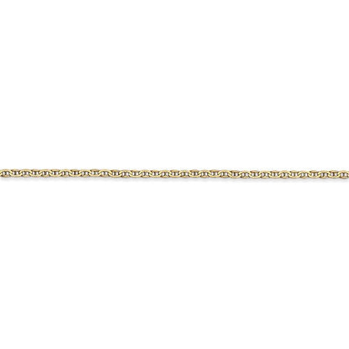 14K Yellow Gold 1.5mm Flat Anchor Link Bracelet Anklet Choker Necklace Pendant Chain