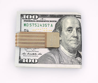 14k solid yellow gold money clip personalized engraved monogram