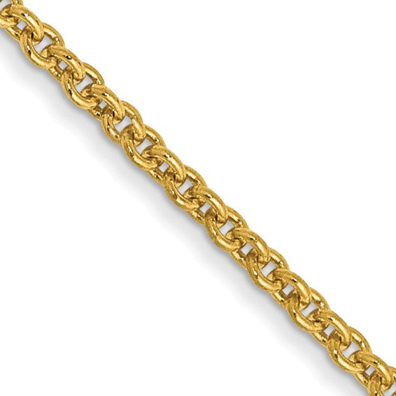 14k yellow gold 1.5mm cable bracelet anklet choker necklace pendant chain