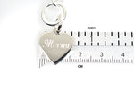 Load image into Gallery viewer, Sterling Silver Heavyweight Heart Tag Charm Toggle Necklace or Bracelet Custom Engraved Personalized Monogram
