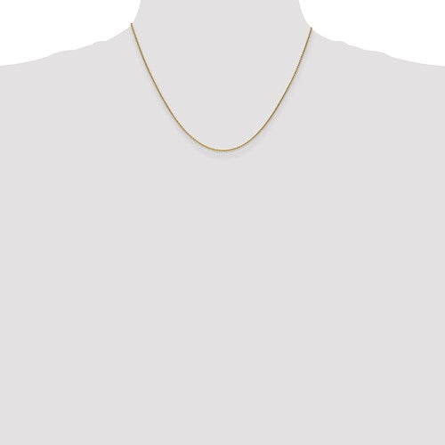 14k yellow gold 1mm cable bracelet anklet choker necklace pendant chain