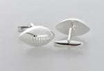 Load image into Gallery viewer, Sterling Silver Football Cufflinks Cuff Links JJ655
