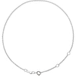 Load image into Gallery viewer, Platinum 18k 14k 10k Yellow Rose White Gold 1mm Cable Bracelet Anklet Choker Necklace Pendant Chain
