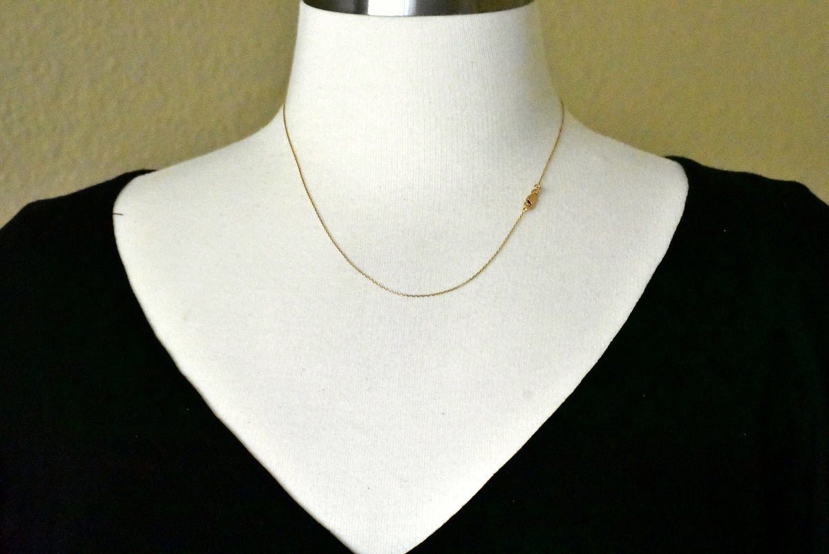 14k rose gold 0.80mm diamond cut choker necklace pendant chain