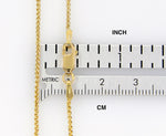 Ladda upp bild till gallerivisning, 10k Yellow Gold 1.25mm Spiga Bracelet Anklet Choker Necklace Pendant Chain Lobster Clasp

