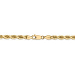 Load image into Gallery viewer, 14k Solid Yellow Gold 4.5mm Diamond Cut Rope Bracelet Anklet Choker Necklace Pendant Chain
