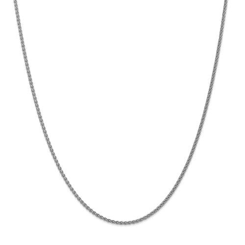 14k white gold 1mm spiga wheat bracelet anklet choker necklace pendant chain