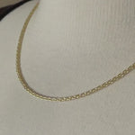 將影片載入圖庫檢視器並播放，14K Yellow Gold 2.25mm Parisian Wheat Bracelet Anklet Choker Necklace Pendant Chain
