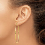 Load image into Gallery viewer, 14k Yellow Gold Extra Large Endless Round Hoop Earrings 52mm x 1.25mm
